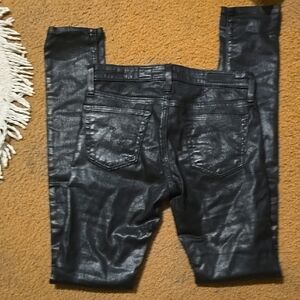 AG Genuine Black Leather Trousers